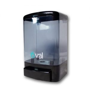 Despachador Jabonera Humo/Blanco econ. Oval 500ml